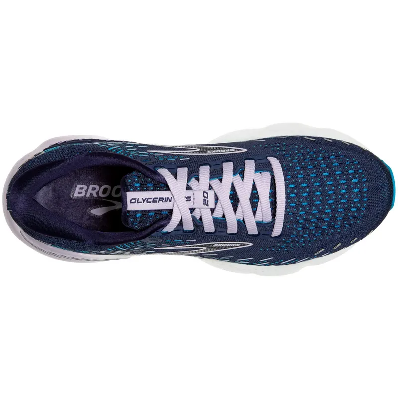 Brooks Women's Glycerin GTS 20 Running Shoes Peacoat/Ocean/Pastel Lilac-3